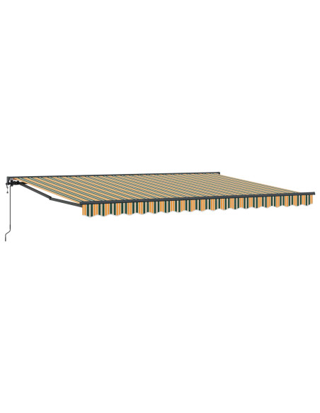 Tenda Retrattile Verde e Giallo 450 × 300 cm