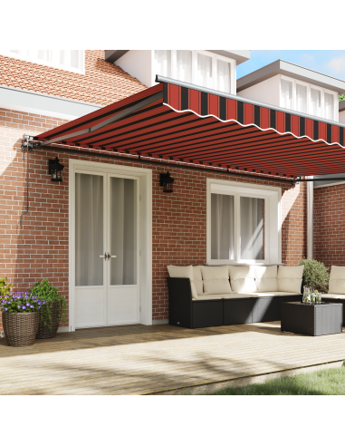 Tenda Retrattile Arancione e Nero 500 × 300 cm