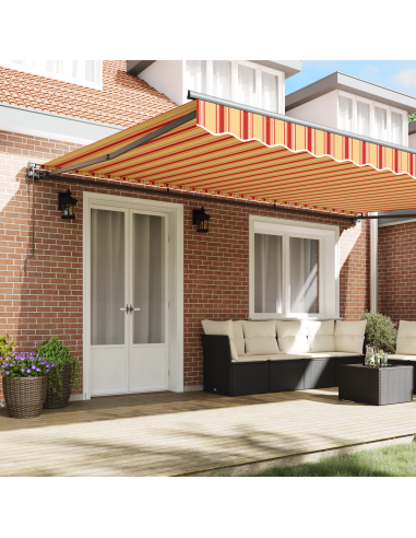 Tenda Retrattile Multicolore 500 × 300 cm Poliestere e Metallo
