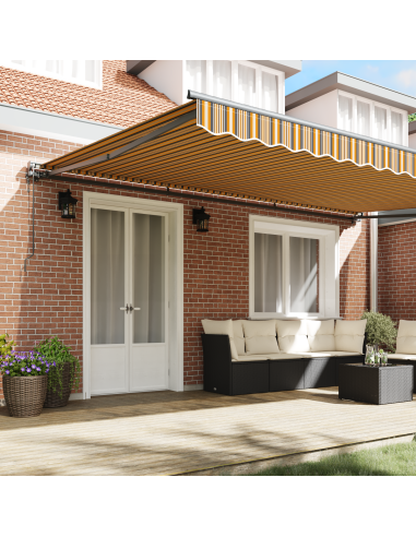 Tenda Retrattile Giallo e Grigio 500 × 300 cm