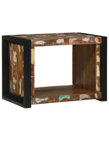 Cubetto da Parete Marrone Legno Recuperato Massello