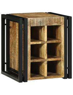 Portabottiglie 35 x 35 x 39 cm Legno di mango massello 2