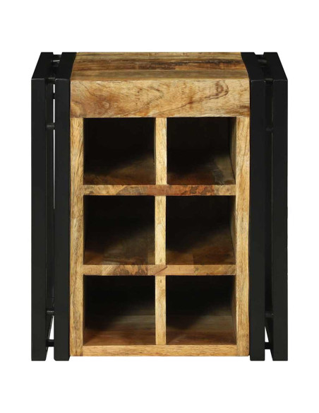 Portabottiglie 35 x 35 x 39 cm Legno di mango massello