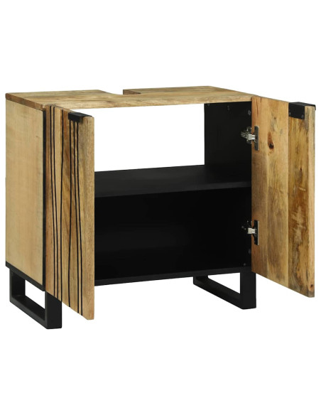 Armadio per Lavabo da Bagno con porta Marrone 62 x 33 x 58 cm