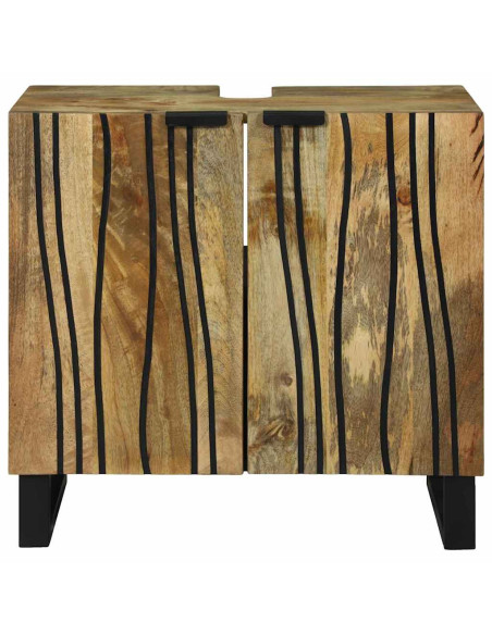 Armadio per Lavabo da Bagno con porta Marrone 62 x 33 x 58 cm