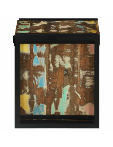 Portabottiglie 35 x 35 x 39 cm Legno Recuperato Massello