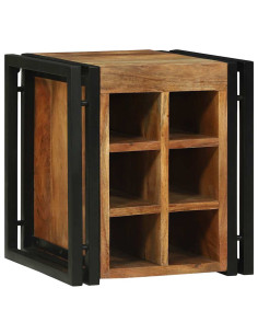 Portabottiglie 35 x 35 x 39 cm Legno di Acacia Massello 2