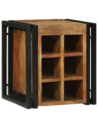 Portabottiglie 35 x 35 x 39 cm Legno di Acacia Massello