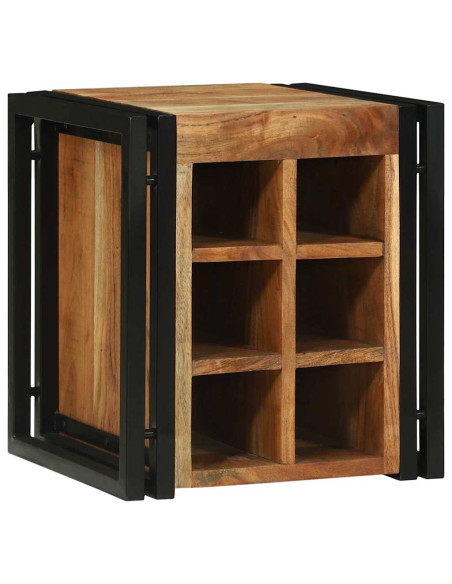 Portabottiglie 35 x 35 x 39 cm Legno di Acacia Massello