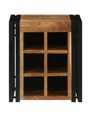 Portabottiglie 35 x 35 x 39 cm Legno di Acacia Massello