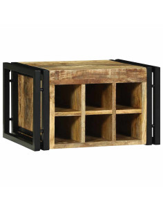 Portabottiglie 2 pcs 46 x 35 x 27,5 cm Legno di mango massello 2