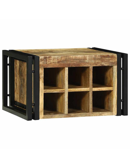 Portabottiglie 2 pcs 46 x 35 x 27,5 cm Legno di mango massello