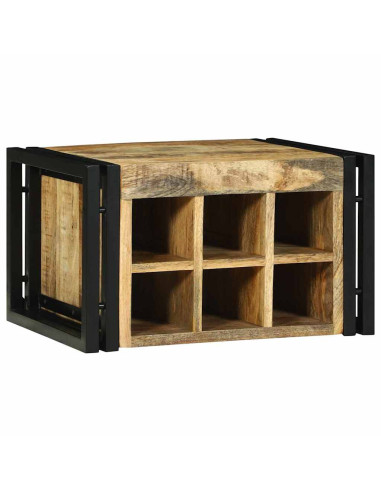 Portabottiglie 2 pcs 46 x 35 x 27,5 cm Legno di mango massello