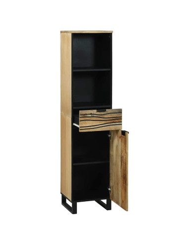 Armadio per Lavabo da Bagno con porta Marrone 38 x 33 x 160 cm