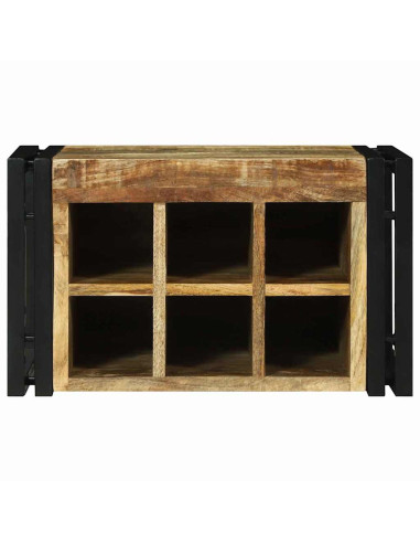 Portabottiglie 2 pcs 46 x 35 x 27,5 cm Legno di mango massello