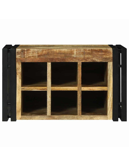 Portabottiglie 2 pcs 46 x 35 x 27,5 cm Legno di mango massello