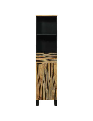 Armadio per Lavabo da Bagno con porta Marrone 38 x 33 x 160 cm