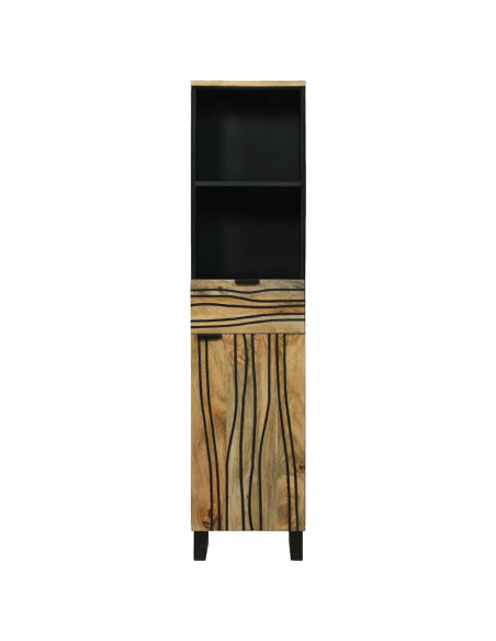 Armadio per Lavabo da Bagno con porta Marrone 38 x 33 x 160 cm