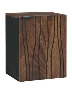 Armadio per Lavabo da Bagno con porta Noce 38 x 33,5 x 48 cm 2