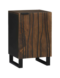 Armadio per Lavabo da Bagno con porta Noce 38 x 33,5 x 58 cm 2