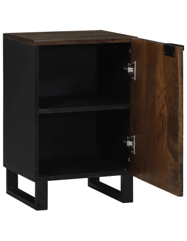 Armadio per Lavabo da Bagno con porta Noce 38 x 33,5 x 58 cm
