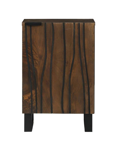 Armadio per Lavabo da Bagno con porta Noce 38 x 33,5 x 58 cm