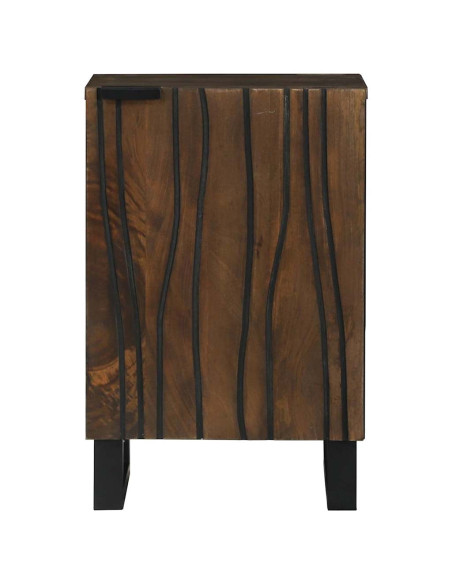Armadio per Lavabo da Bagno con porta Noce 38 x 33,5 x 58 cm