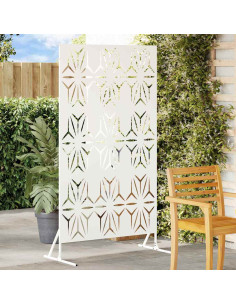 Schermo per Privacy Bianco 100 x 50 x 180 cm Acciaio