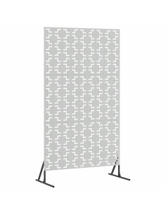 Schermo per Privacy Grigio 100 x 50 x 180 cm Acciaio 2
