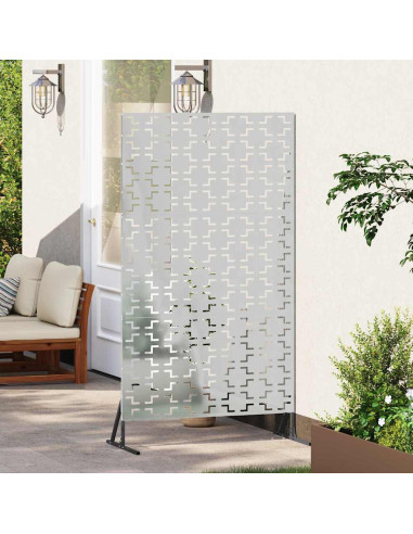 Schermo per Privacy Grigio 100 x 50 x 180 cm Acciaio