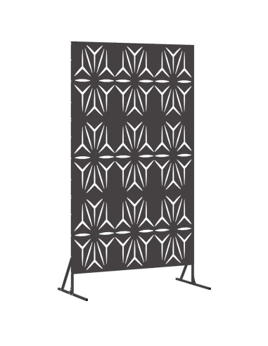 Schermo per Privacy Nero 100 x 50 x 180 cm Acciaio