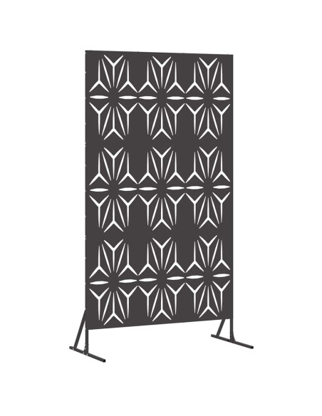 Schermo per Privacy Nero 100 x 50 x 180 cm Acciaio