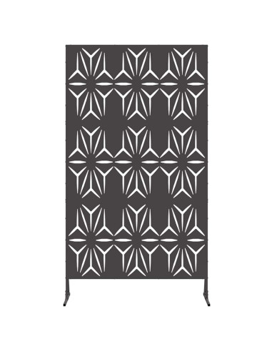 Schermo per Privacy Nero 100 x 50 x 180 cm Acciaio