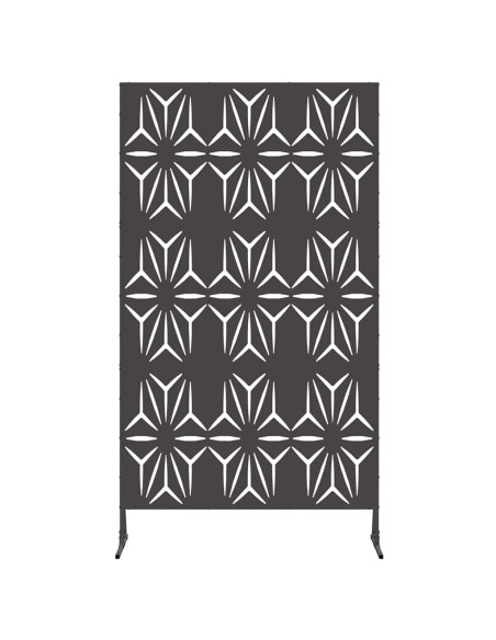Schermo per Privacy Nero 100 x 50 x 180 cm Acciaio