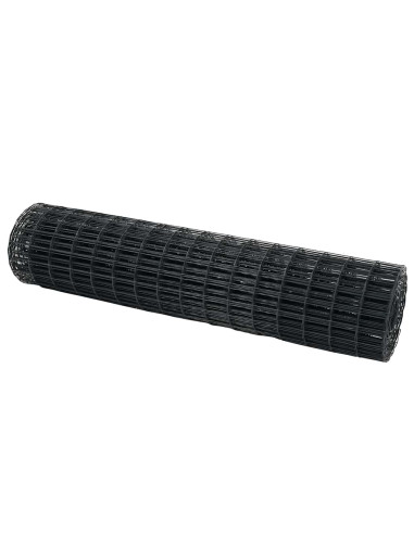 Recinzione Euro Grigio 1 x 25 m Ferro rivestito in PVC