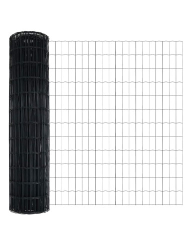 Recinzione Euro Grigio 1 x 25 m Ferro rivestito in PVC