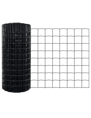 Recinzione Euro Grigio 0,6 x 50 m Ferro rivestito in PVC