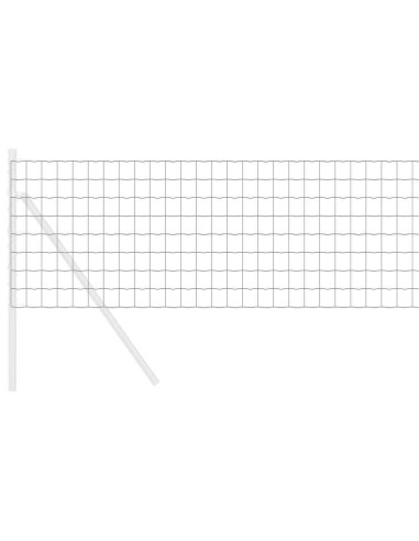 Recinzione Euro Grigio 0,4 x 50 m Ferro rivestito in PVC
