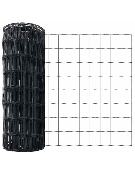 Recinzione Euro Grigio 0,4 x 50 m Ferro rivestito in PVC