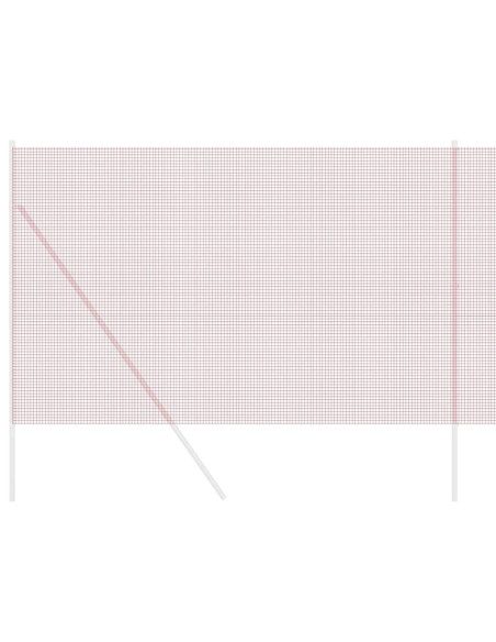 Recinzione in Rete Saldato Rosso 1.5 x 10 m