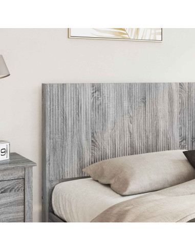 Struttura del letto con stoccaggio e testata Grigio Sonoma