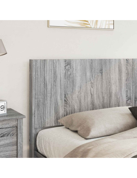 Struttura del letto con stoccaggio e testata Grigio Sonoma