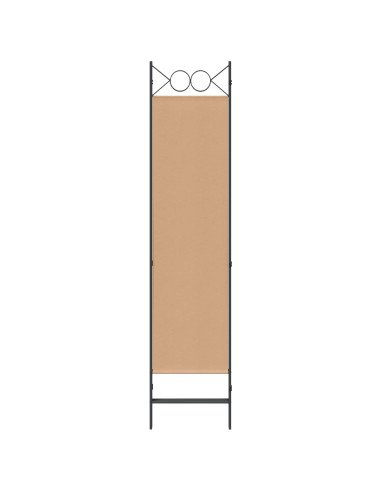 Paravento a 3 pannelli Beige 120 x 180 cm Tessuto