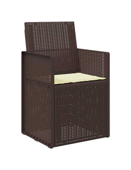 Cuscini per Seduta 2 pcs Crema 47 x 36 x 2 cm Poliestere