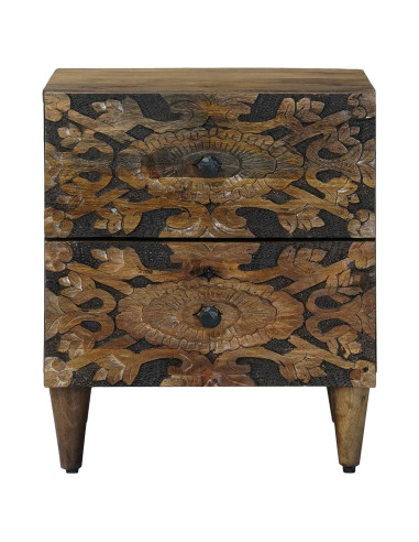 Armadio da Notte con cassetto Marrone 40 x 33,5 x 46 cm