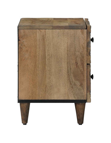 Armadio da Notte con cassetto 2 pcs Marrone 40 x 33,5 x 46 cm