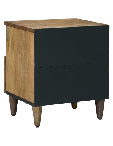 Mobiletto da Letto con cassetto Marrone 40 x 33 x 46 cm