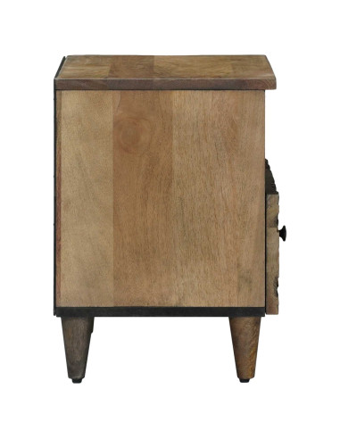 Mobiletto da Letto con cassetto 2 pcs Marrone 40 x 33 x 46 cm
