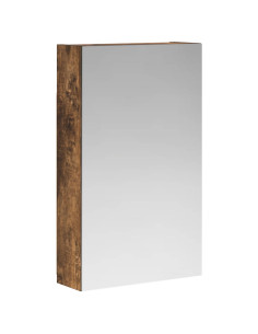 Mobiletto per specchio da bagno Rovere fumé 30 x 10,5 x 50 cm 2