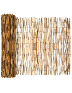 Recinzione per Giardino Carbonizzato 500 x 100 cm Giunco 2